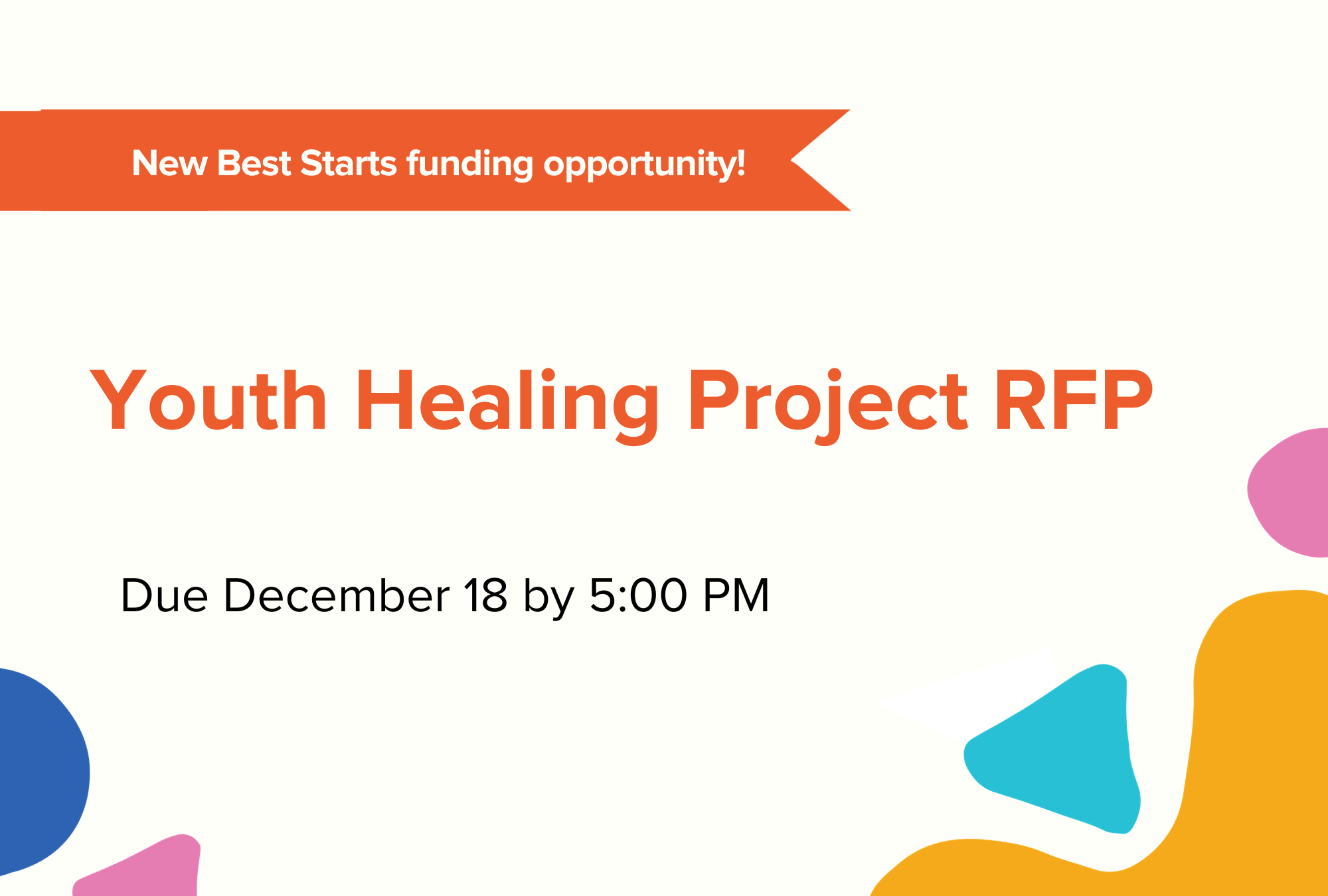Now accepting applications for the Youth Healing Project – apply by December 18!