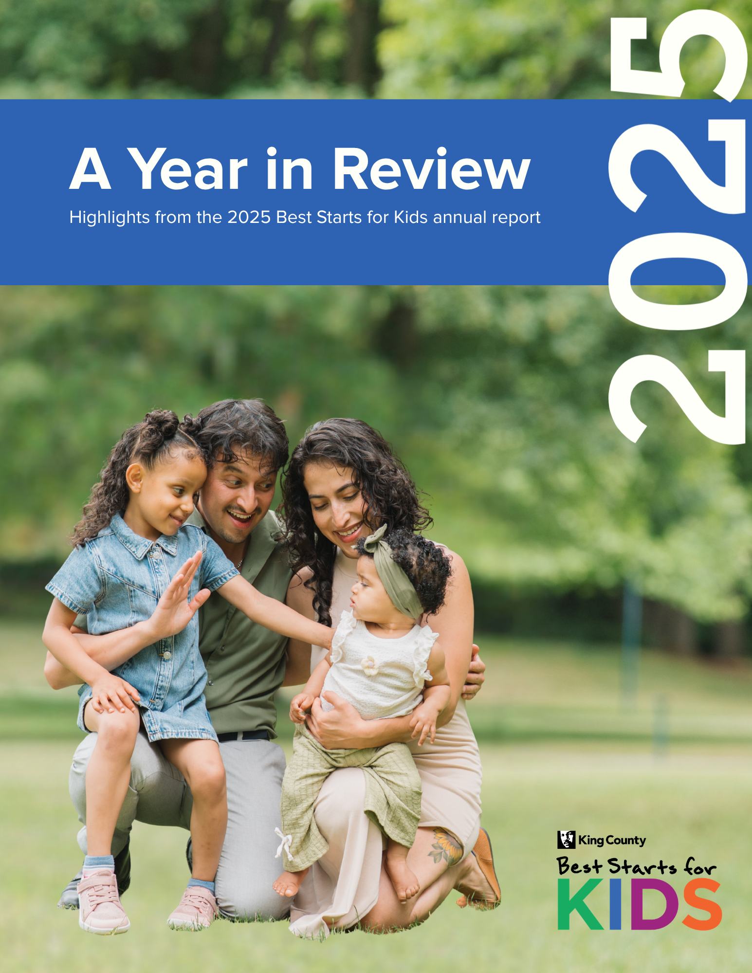 A Year in Review - Highlights from the 2025 Best Starts for Kids annual report cover